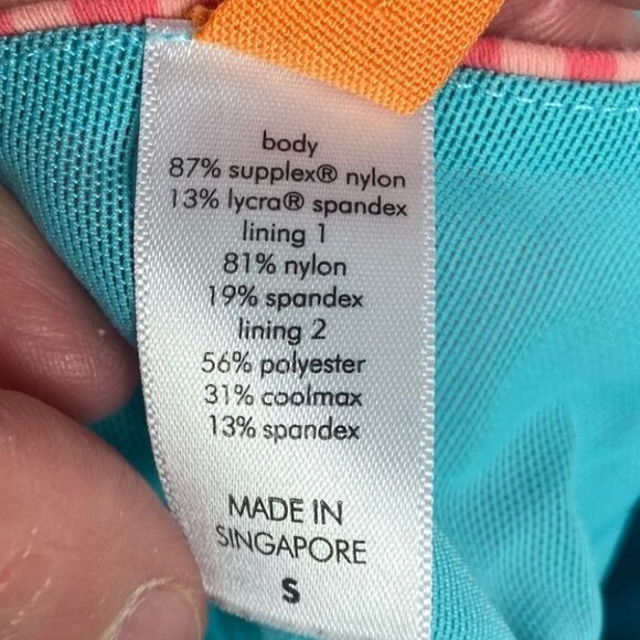 Lucy Blue Pink Tank Top Built In Bra Size Small Supportive Stretch‎ Running Teal - Picture 7 of 15